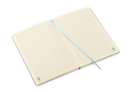 Notes z recyklingowej bawełny BIVELLO A5 błękitny 18011-08