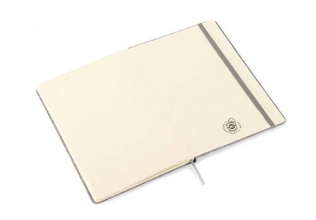 Notes z recyklingowej bawełny BIVELLO A5 szary 18011-14