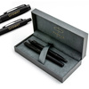 Zestaw Parker IM Achromatic Czarny – Pióro Wieczne i Długopis z Grawerem w Eleganckim Pudełku