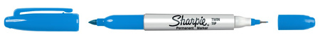 Marker Sharpie Twin Tip niebieski 1szt.