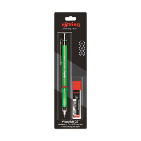 Ołówek automatyczny Rotring Visuclick Zielony 0,7 mm + grafity HB 2102713