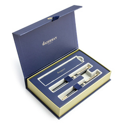 Zestaw Pióro Wieczne + Długopis Waterman Hémisphère Laka Czerń Matowa GT S0920770 + S0920710