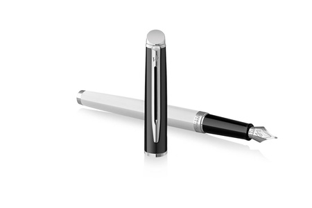 Pióro wieczne Waterman HÉMISPHÈRE COLOR-BLOCK BLACK-WHITE z grawerem
