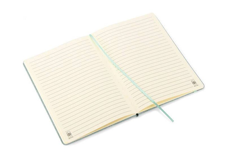 Notes z recyklingowej bawełny BIVELLO A5 seledynowy 18011-20