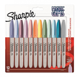 Markery Permanentne Sharpie Fine Mystic Gems 12 kolorów 2157681