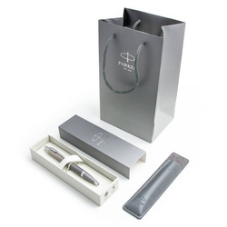 Zestaw Parker IM Rituals Grey z etui i torebką prezentową