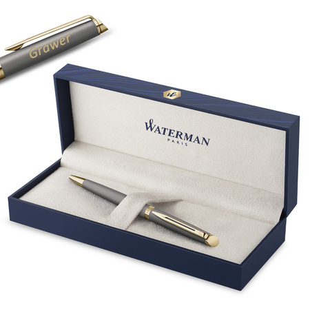 Długopis Waterman Hémisphère Stone Grey GT - 2217946 z Grawerem