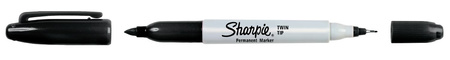 Marker Sharpie Twin Tip czarny 1szt.