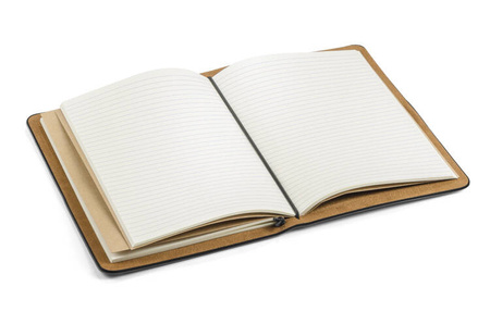 Czarny notes z ekoskóry w stylu retro