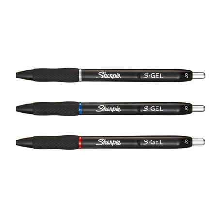 Długopisy żelowe Sharpie S-GEL 3-PACK niebieski, czerwony, czarny - 2136596