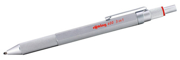 3 w 1 Długopis i ołówek MULTIPEN Rotring 600 Srebrny