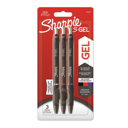 Długopisy żelowe Sharpie S-GEL 3-PACK niebieski, czerwony, czarny - 2136596