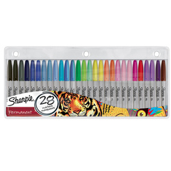 Marker Sharpie Fine Zestaw 28 kolorów - tygrys - 2061129