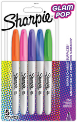 Markery permanentne Sharpie Fine Glam Pop 5 kolorów - 2201774