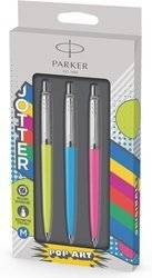Zestaw Długopisów Parker Jotter Orginals Pop Art (1X Lime , 1 X Sky Blue, 1 X Hot Pink)