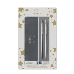 Zestaw Parker Ołówek + Długopis Jotter Stainless Steel CT 2093256