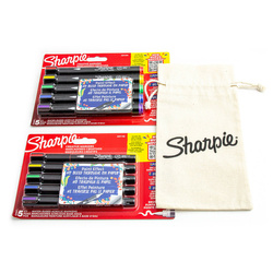 Zestaw Sharpie marker akrylowy 10 szt z woreczkiem do kolorowania