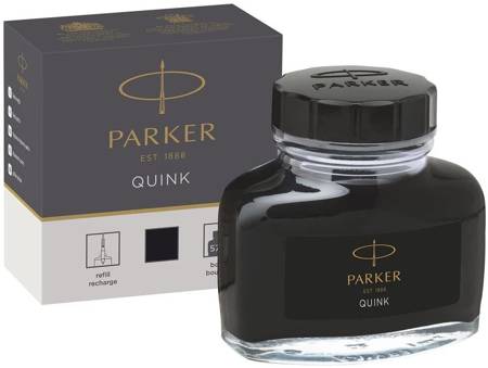 Atrament Parker Quink W Butelce CZARNY - 1950375