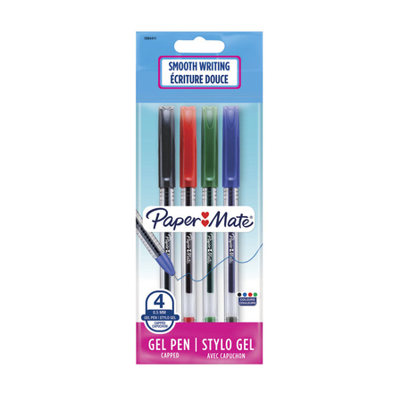 Długopis żel Paper Mate Jiffy 0,5 mm Mix 4szt.