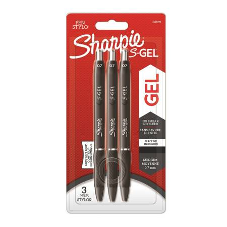 Długopisy żelowe Sharpie S-GEL 3-Pack czarny - 2136598