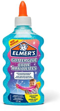 Elmer's Glitter Glue klej z brokatem niebieski