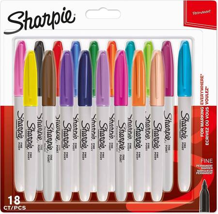 Marker Sharpie Fine Zestaw 18 kolorów – 1996112