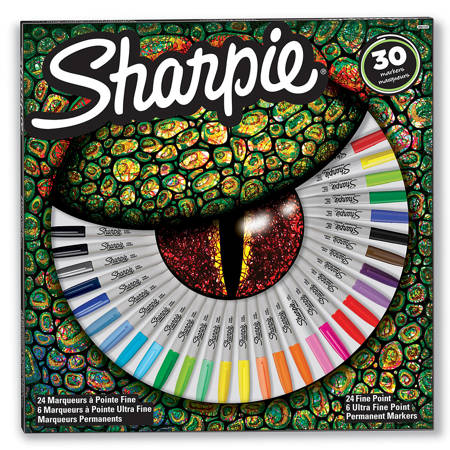Marker Sharpie Fine Zestaw 30 kolorów – oko – 2061127