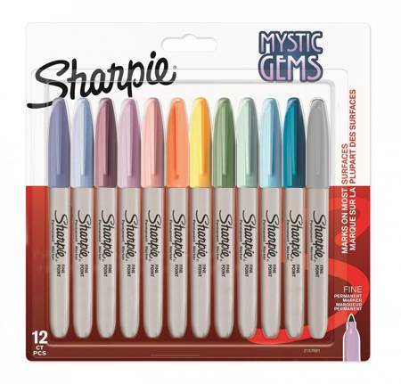 Markery Permanentne Sharpie Fine Mystic Gems 12 kolorów 2157681