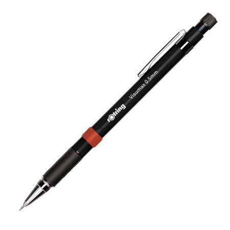 Ołówek automatyczny Rotring Visumax  | 0.5 mm | rysik 2B | czarny korpus