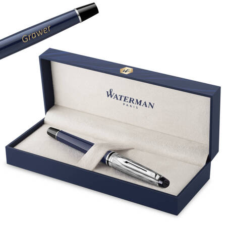 Pióro Wieczne Waterman Expert L'Essence Du Blue F z grawerem