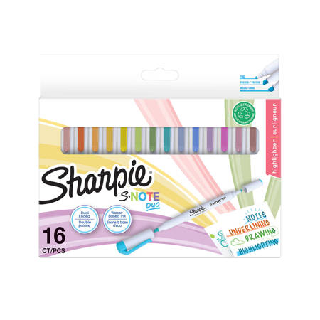Sharpie S-note DUO Mix kolorów 16 szt. 2182115
