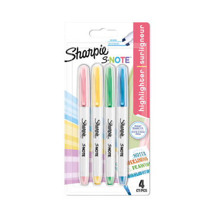 Zakreślacze Sharpie S-note Mix kolorów 4 szt. 2138234