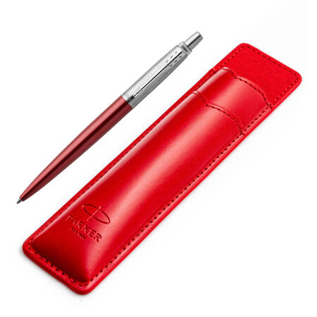 Zestaw prezentowy Parker Jotter Kensington Red w czerwonym wsuwanym etui